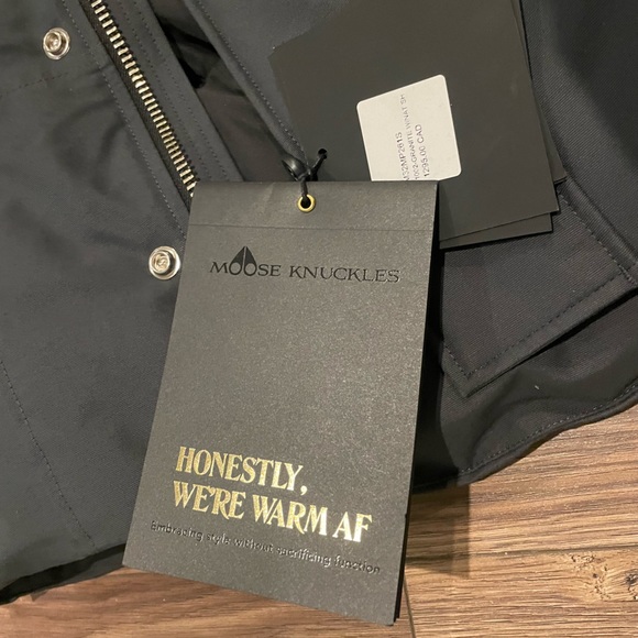 Moose Knuckles Parka with White Fur Trim - Picture 3 of 5